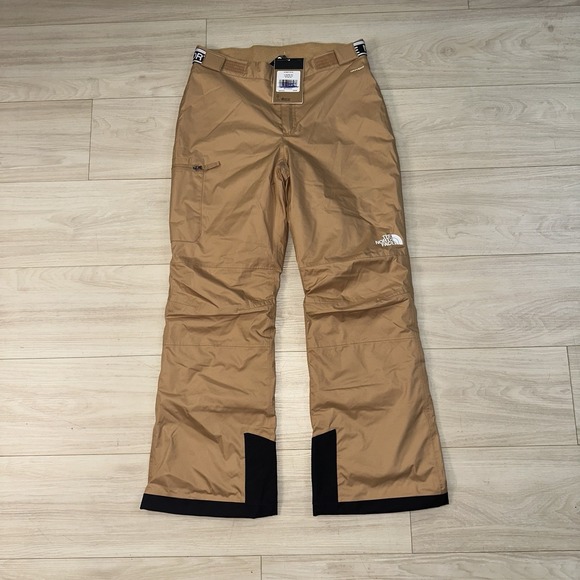 The North Face Kids Freedom Waterproof Insulated Ski Pants Almond XL 12/14 NWT - Picture 1 of 10